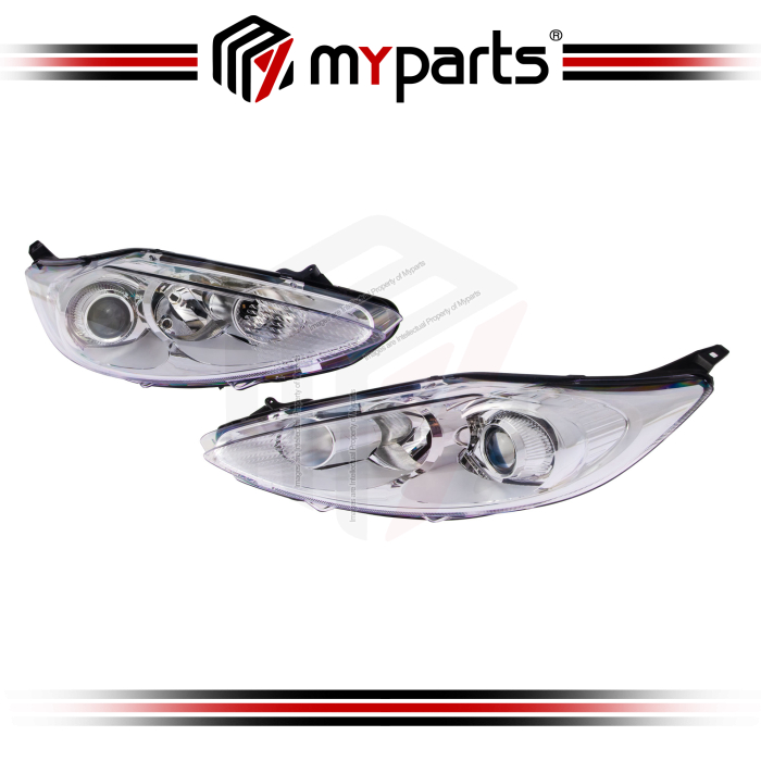 Head Lamp (Chrome / With Projector) (Set LH+RH)
