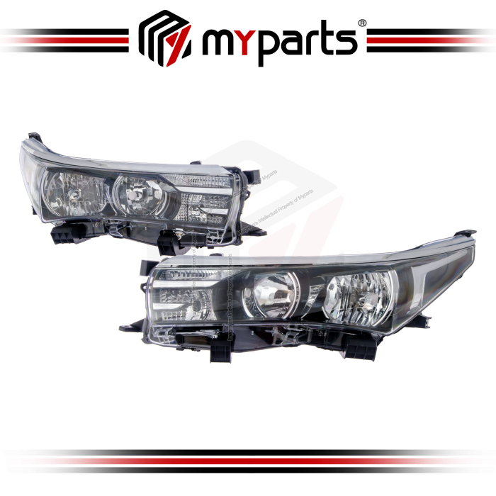 Myparts Fits Toyota Corolla Altis ZRE172 Sedan 2013~2016 | Headlight Head Light Front Lamp (No Projector No LED) | Hand ( Side)