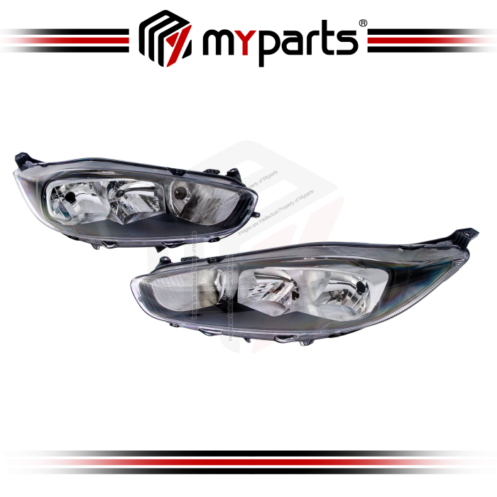 Head Lamp (Black) (Set LH+RH)