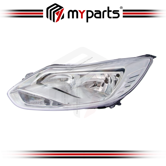 TYC Ford Focus MK3.0 2012~2014 | (Chrome) Headlamp Head Lamp Front Headlight Head Light | LH Left (Passenger Side)