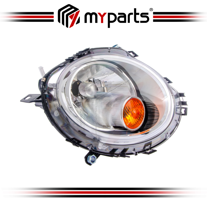TYC Fits Mini Cooper R56 R57 Series 2007~2010 (Amber Halogen) Headlamp Head Lamp Front Headlight Head Light | RH Right Hand (Driver Side)