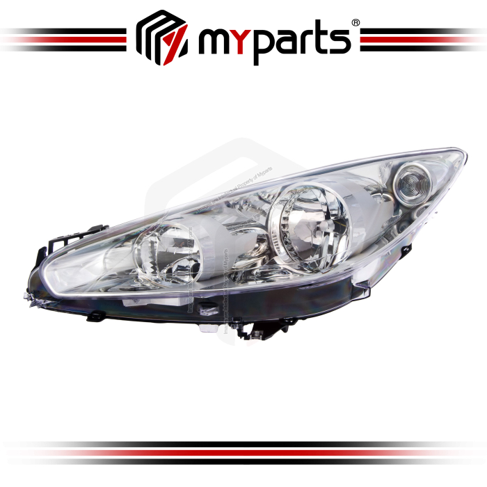 TYC Taiwan Fits Peugeot 308 T7 Facelift Hatch 2011~2014 Headlamp Head Lamp Light Lampu Depan | LH Left Hand (Passenger Side)