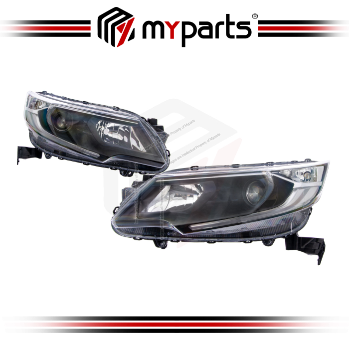 TYC Fits Honda BR-V BRV DG TSA 2017-  (With DRL) Headlamp Head Lamp Front Headlight Head Light | Set LH Left Hand Side + RH Right Hand Side