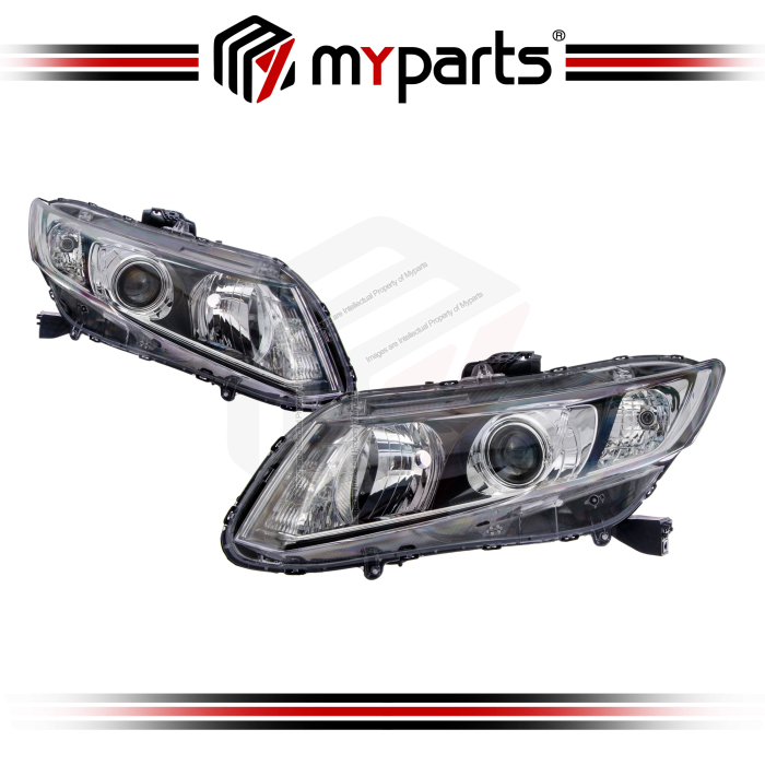 TYC Fits Honda Civic FB 2012~2016 TRO TR0 (2.0 HID) Head Lamp Headlamp Front Head Light Headlight | Set LH Left Hand Side + RH Right Hand Side