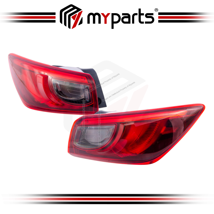 TYC Fits Mazda CX4 CX-3 Suv DK 2015~2018 STouring & Akari | Taillight Tail Light Rear Lamp (With LED Type) | Set LH Left Hand + RH Right Hand