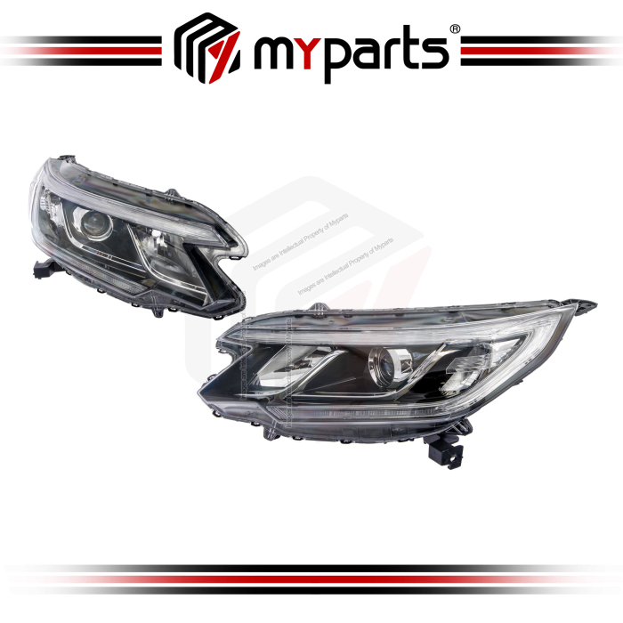 TYC Taiwan Honda CRV TON RM Facelift 2014 ~ 2017 (DRL HID) Headlamp Head Lamp Front Headlight Head Light | Set LH Left Hand Side + RH Right Hand Side