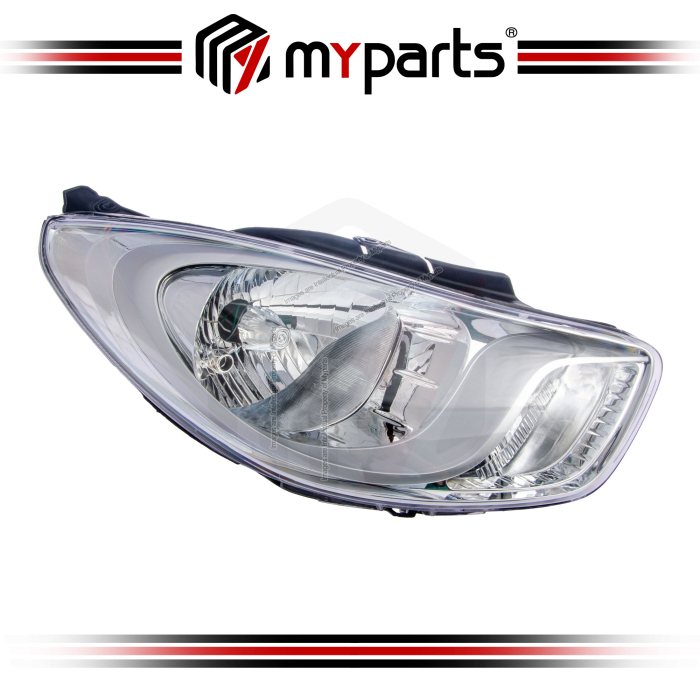 TYC Taiwan Hyundai Inokom i10 2011~2013 (Chrome) Headlamp Head Lamp Front Headlight Head Light | RH Right Hand (Driver Side)