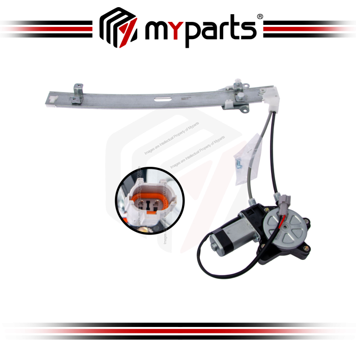 Myparts Kia Rio DC Series 2000~2005 | FRONT (No Motor) Power Electric Window Gear Regulator | LH Left Hand (Passenger Side)