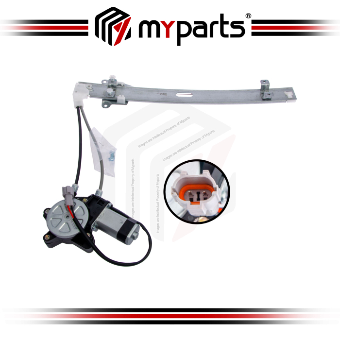 Myparts Kia Rio DC Series 2000~2005 | FRONT (No Motor) Power Electric Window Gear Regulator | RH Right Hand (Driver Side)