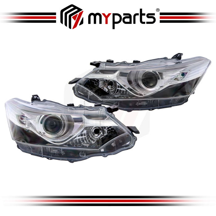 TYC Fits Toyota Vios NCP150 2013~2018 (S / GX / TRD Spec) Projector Head Lamp Head Light Headlamp | Pair LH Left (Passenger) + RH Right (Driver)