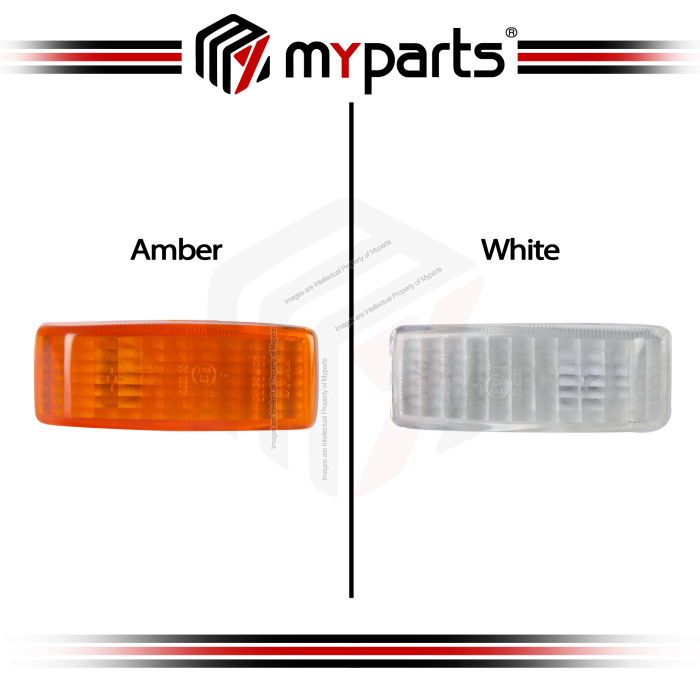 TYC Fits Mercedes Benz C Class W202 Sedan Wagon 94-00 | Amber Flasher Fender Side Light Turn Indicator Lamp | 1 Unit (LH Left + RH Right)