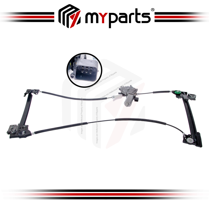 Bonnet Rear Window Glass Regulator (With Motor)