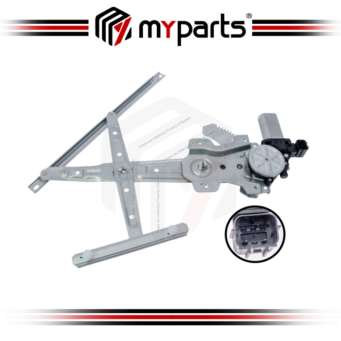 Myparts Fits Nissan Sylphy B17 2014~2017 | Rear (With Motor) Power Window Gear Regulator Door | LH Left Hand (Passenger Side)
