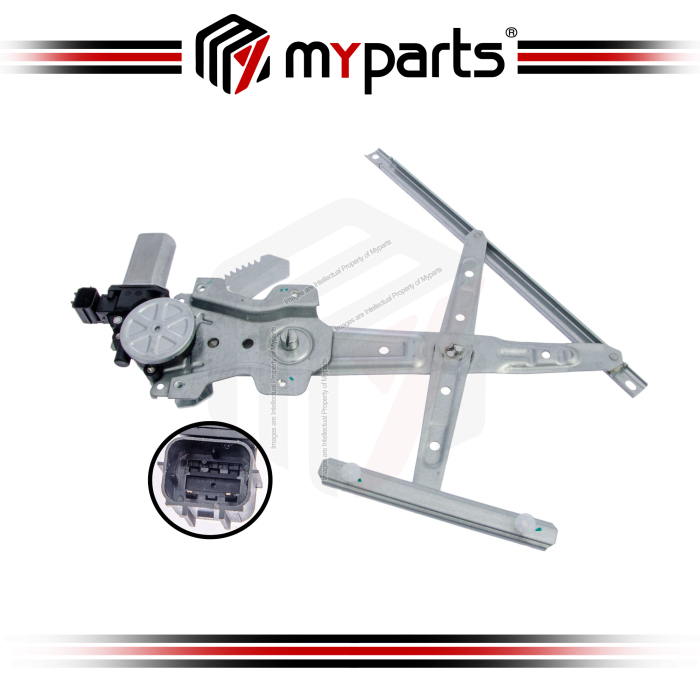 Myparts Fits Nissan Sylphy B17 2014~2017 | Rear (With Motor) Power Window Gear Regulator Door | RH Right Hand (Driver Side)