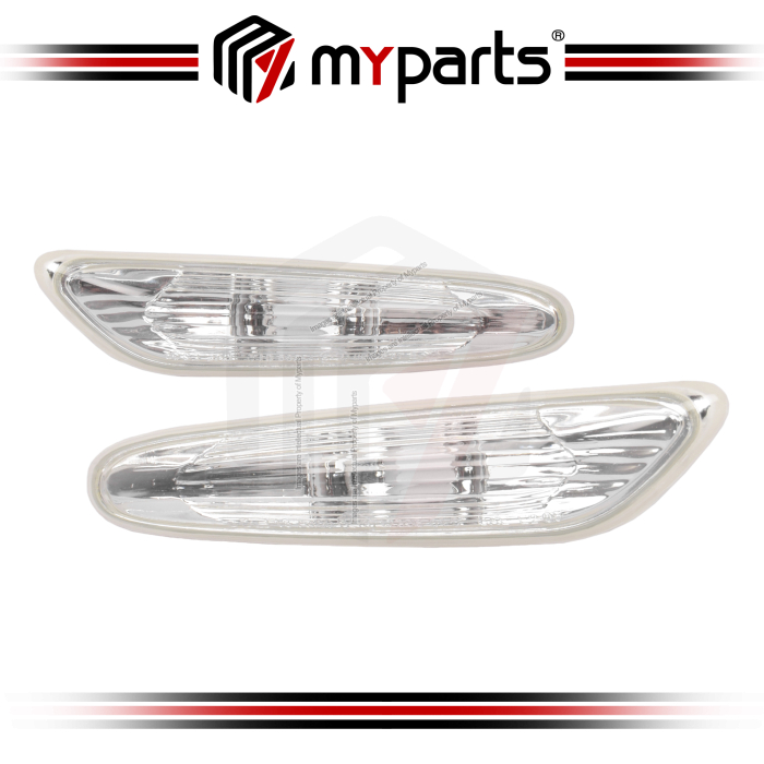 TYC BMW 3 Series E90 4 Door Sedan 2005-2012 | Guard Fender Flasher Lamp Turn Indicator Light | Pair LH Left Hand (Passenger) + RH Right Hand (Driver)