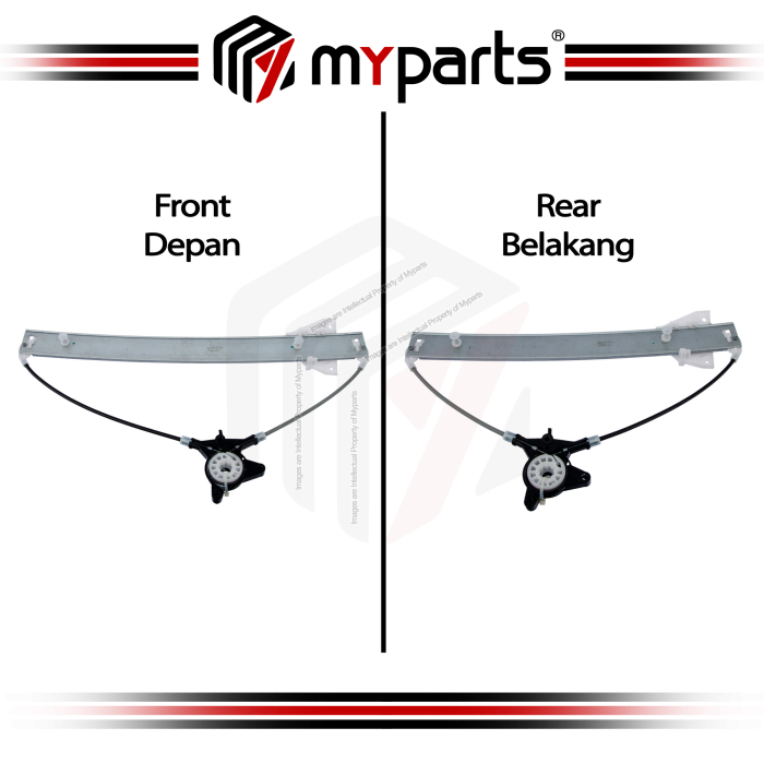 Myparts Mazda CX9 CX-9 TB Series 2007~2016 (No Motor) REAR Electric Power Window Regulator Gear | Pair LH Left (Passenger) + RH Right (Driver)