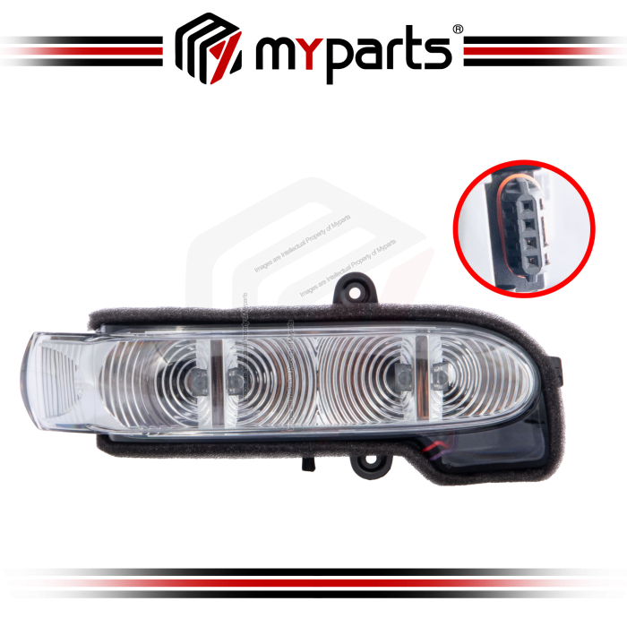 Myparts Mercedes Benz E Class W211 Pre-Facelift 2002~2006 Side Door Mirror LED Signal Lamp Indicator Turn | RH Right Hand (Driver Side)
