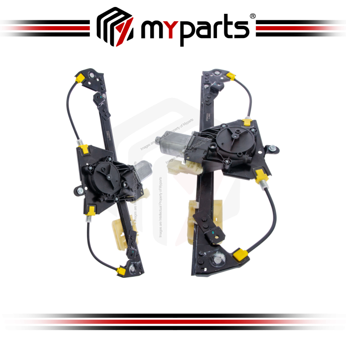 Myparts Mazda BT50 BT-50 UP UR 2011~2021 | REAR (With Motor) Power Electric Window Gear Regulator | Set LH Left Hand Side + RH Right Hand Side