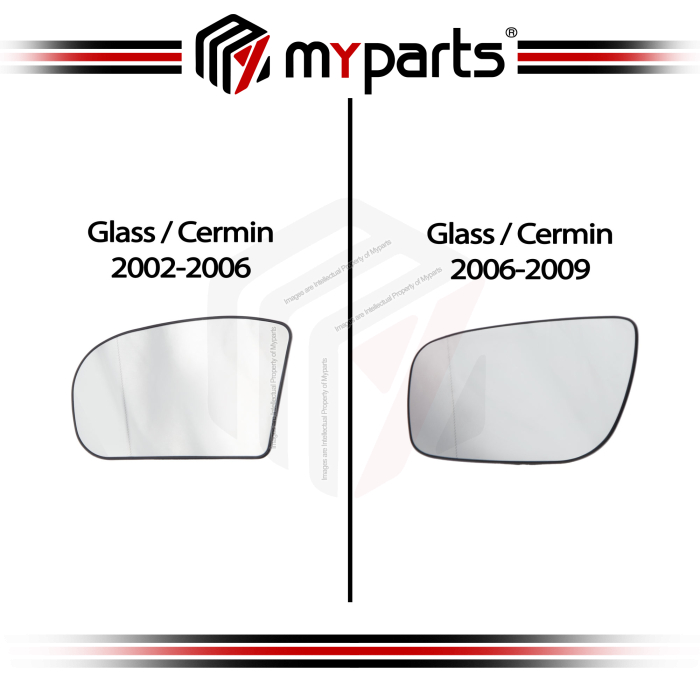 Myparts Mercedes Benz C Class W203 Facelift 2004~2007 Side Door Mirror Cover + LED Signal Lamp | Set LH Left Hand Side + RH Right Hand Side