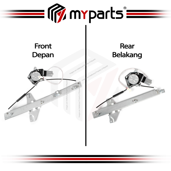 Myparts Fits Toyota Camry SXV10 Series 1992~1997 Sedan | FRONT Electric Power Door Window Regulator (With Motor) | Set LH LHS Left + RH RHS Right
