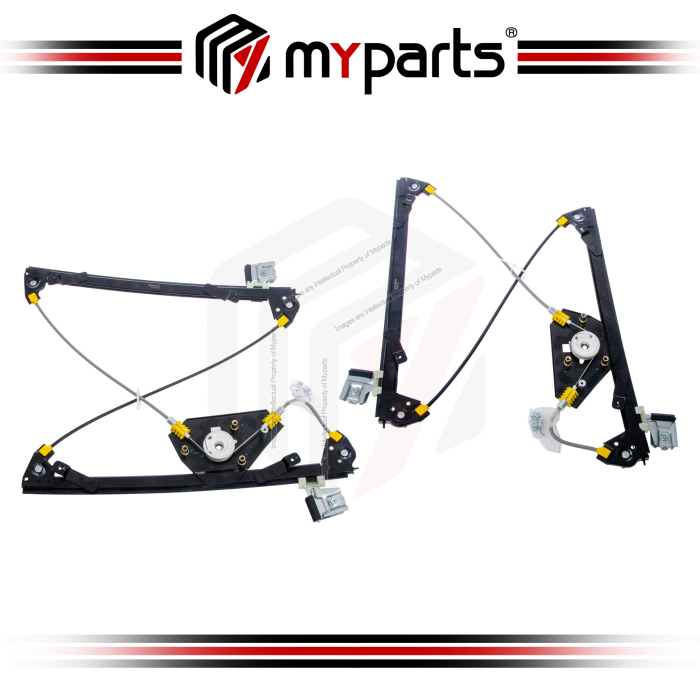 Myparts Fits Mercedes Benz E Class W211 Sedan Wagon 2002~2009 | FRONT Electric Power Door Window Regulators (No Motor) | Set LH Left + RH RH Right