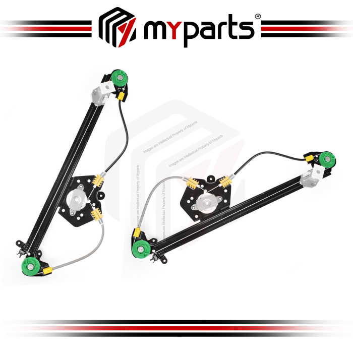 Myparts Fits Mercedes E Class W210 1996~2003 | REAR Electric Power Door Window Regulator (No Motor) | Set LH LHS Left Hand + RH RHS Right Hand