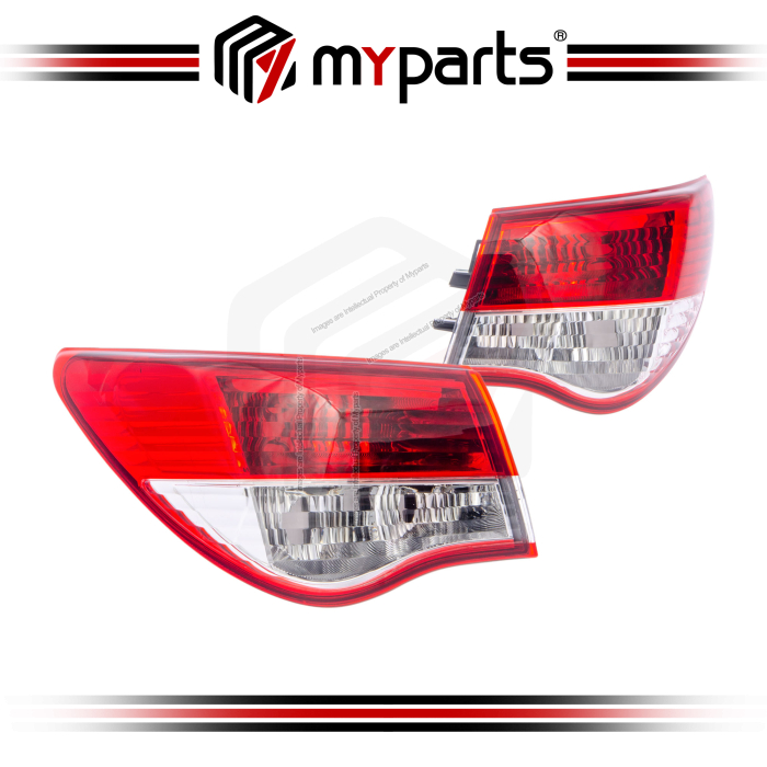 Myparts Nissan Sylphy G11 2012~2013 | Outer Taillamp Tail lamp Light Rear Taillight Tail Light | Set LH Left Hand Side + RH Right Hand Side
