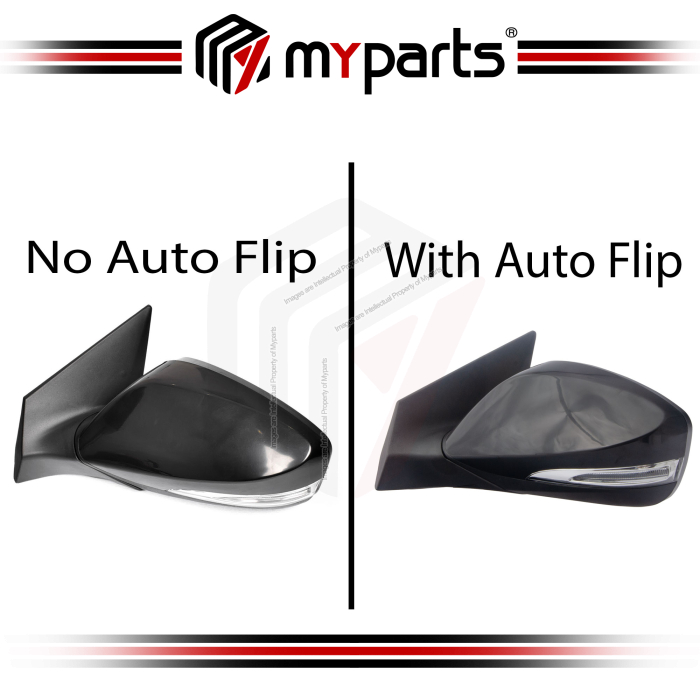 TYC Hyundai Elantra 2011~2014 Electric Power Side Door Mirror With Lamp (Non Auto Flip) | Set LH Left Hand + RH Right Hand Side