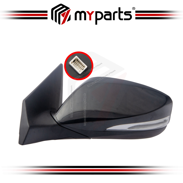 TYC Hyundai Elantra 2011~2015 (With Auto Flip) Electric Power Side Door Mirror With Signal Lamp | LH Left Hand (Passenger Side)