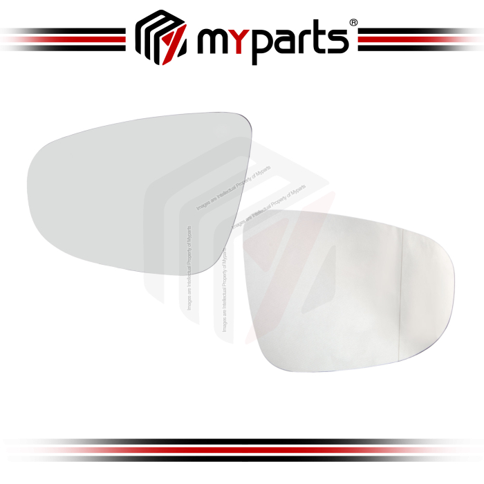 TYC Fits Volkswagen VW Golf MK6 2008-2013 Clear Heated Side Door Mirror Glass | Pair LH Left Hand + RH Right Hand