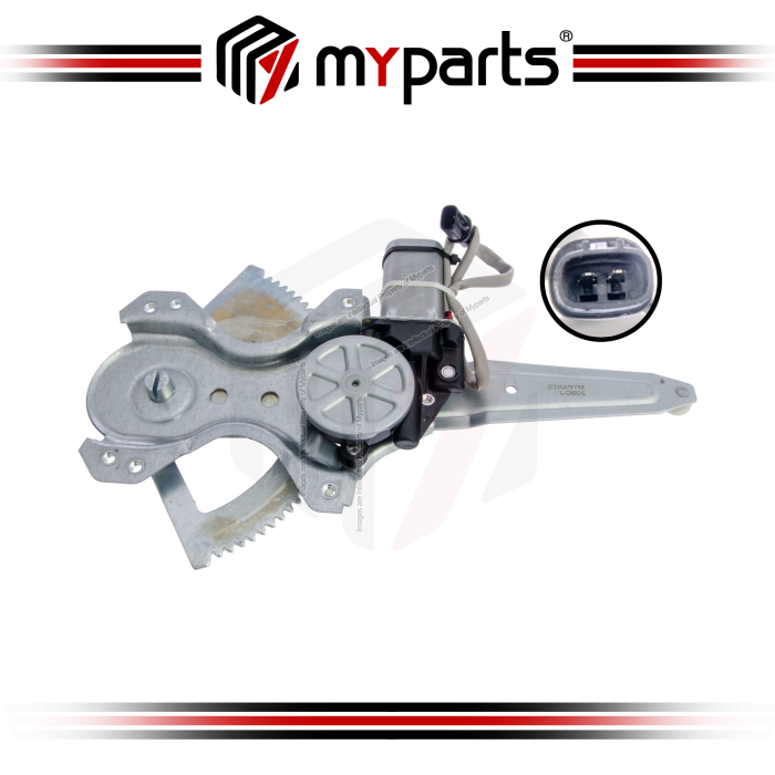 Myparts Toyota Fortuner AN50/60 2005~2015 | REAR (2Pins Motor) Electric Window Gear Regulator Door | RH Right Hand (Driver Side)