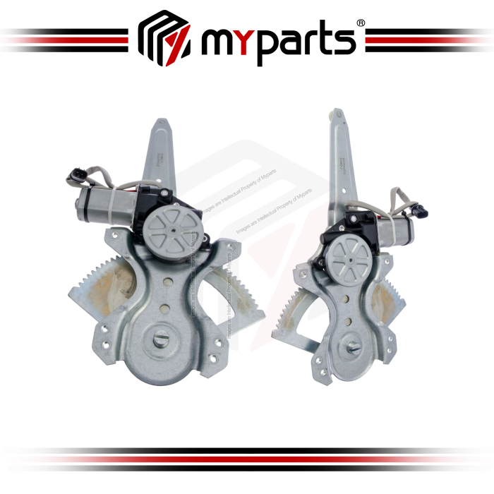 Myparts Toyota Fortuner AN50/60 2005~2015 | REAR (2Pins Motor) Electric Window Gear Regulator Door | Set LH Left Hand + RH Right Hand