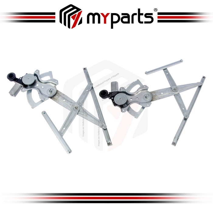 Myparts Toyota Fortuner AN50/60 2005~2015 | FRONT (With Motor) Electric Window Gear Regulator Door | Set LH Left Hand Side + RH Right Hand Side