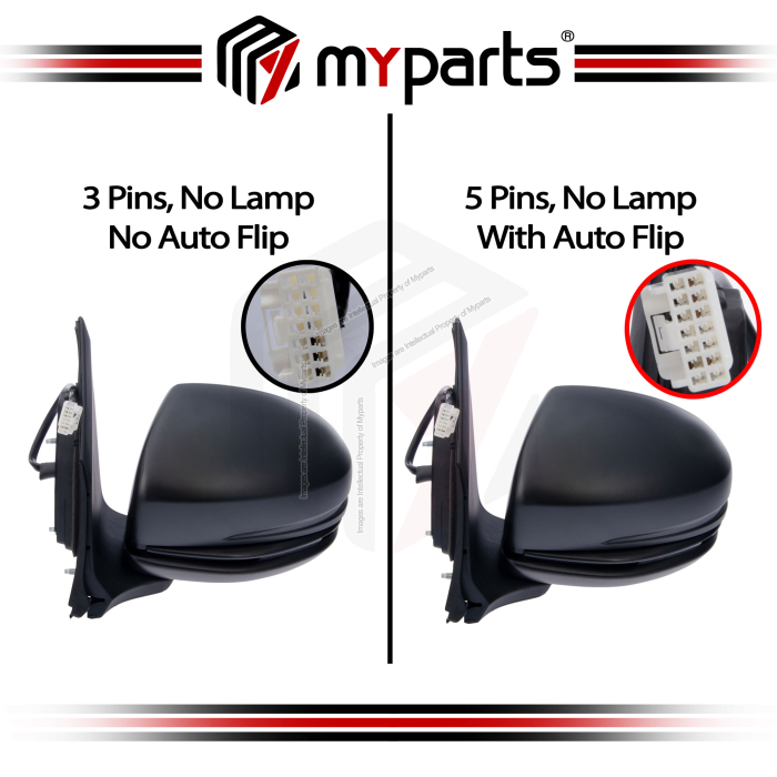 TYC Honda City T9A GM 2014-2020 Power Side Door Mirror | Pair LH Left Hand (Passenger) + RH Right Hand (Driver)