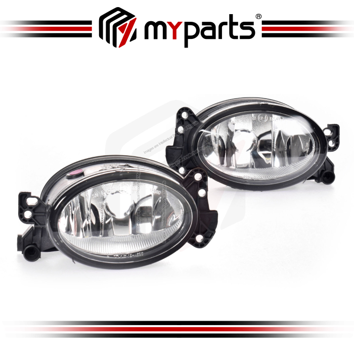 TYC Fits Mercedes Benz M Class W164 2007~2011 | Foglight Fog Light Spot Driving Lamp (Oval Shape) | Pair of LH Left Hand + RH Right Hand