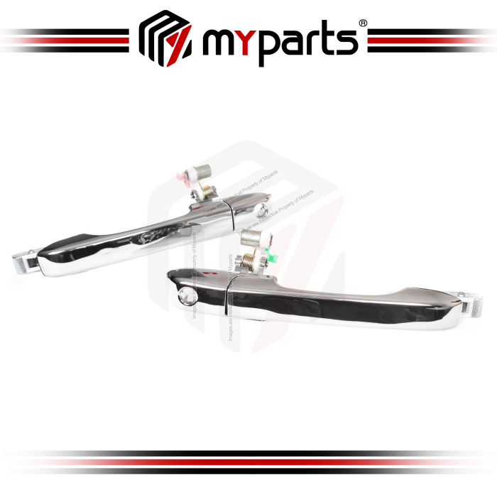 Myparts Fits Honda CRV CR-V RD S9A 2001~2006 | FRONT Outer Door Handle (Chrome) | Pair of LH Left Hand (Passenger) + RH Right Hand (Driver)