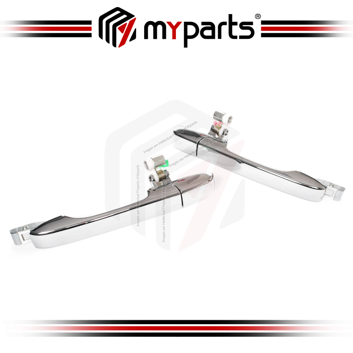 Door Handle Outer (Chrome)  Rear (Set LH+RH)