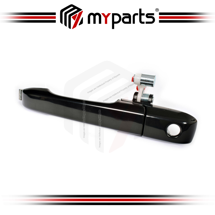 Door Handle Outer (Black Smooth)  Front