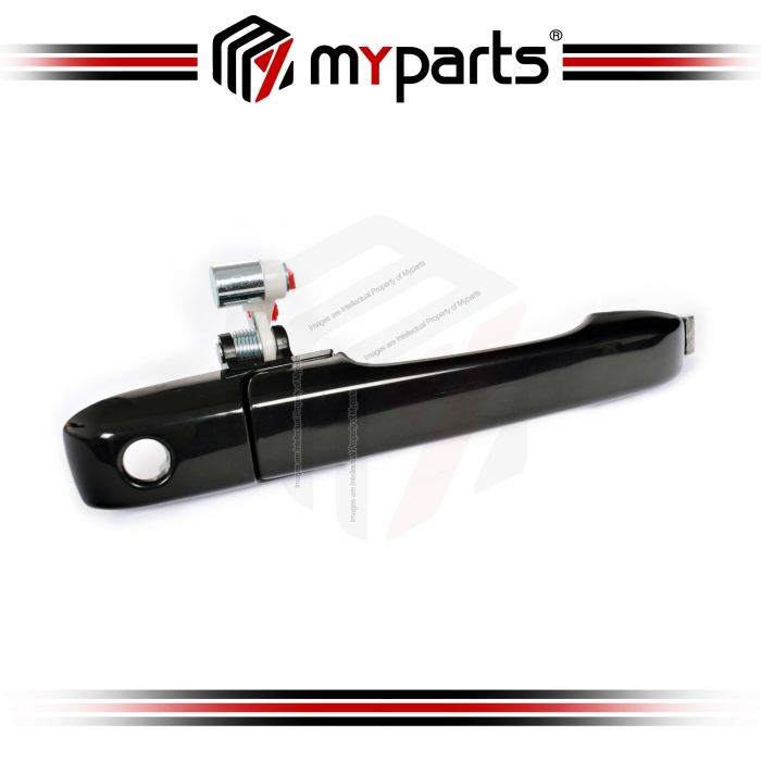 Door Handle Outer (Black Smooth)  Front