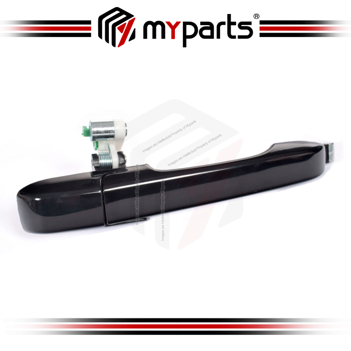 Door Handle Outer (Black Smooth)  Rear