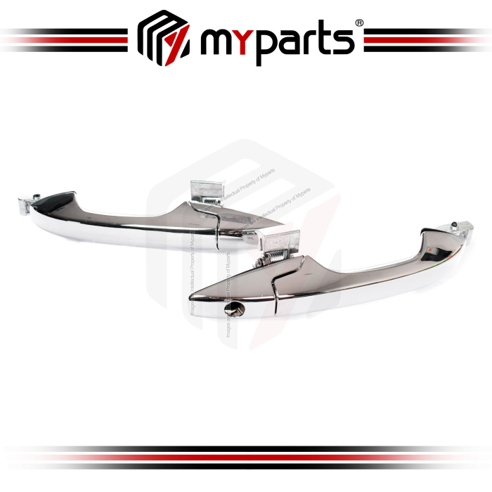 Myparts Fits Honda CRV CR-V RE 2007~2012 | FRONT Outer OUTER Door Handles (Chrome) | Set LH LHS Left Hand + RH RHS Right Hand (Driver)