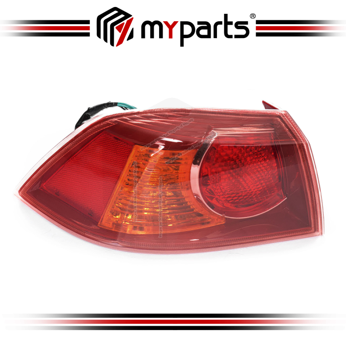 TYC Fits Mitsubishi Lancer CJ CY4A Sedan 2008~2016 | Outer Taillight Tail Light Rear Lamp (Red Bezel) | LH LHS Left Hand (Passenger Side)
