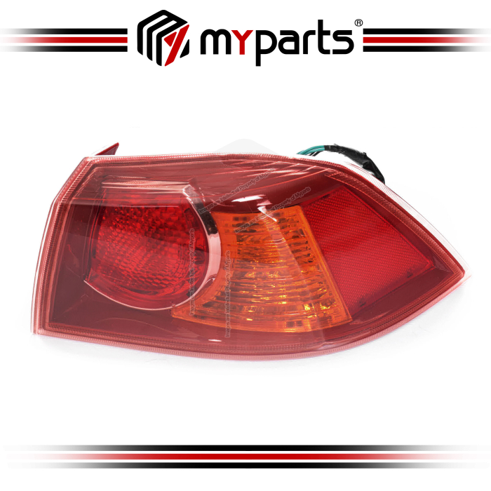 TYC Fits Mitsubishi Lancer CJ CY4A Sedan 2008~2016 | Outer Taillight Tail Light Rear Lamp (Red Bezel) | RH RHS Right Hand (Driver Side)