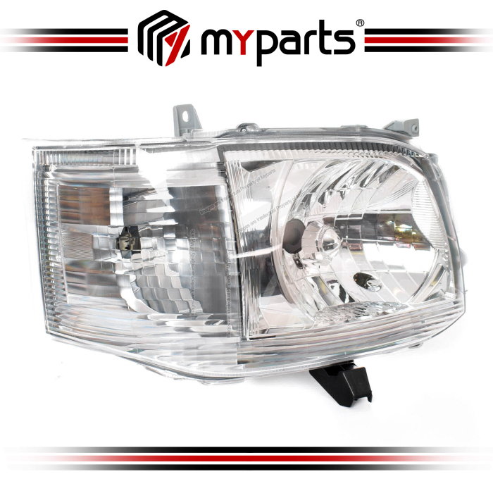 C Fits Toyota Hiace Van KDH200 Series 2005~2010 | Headlight Head Light Front Lamp (Chrome) | RH RHS Right Hand (Driver Side)