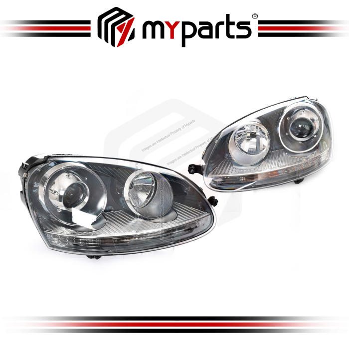 Head Light (HID Projector) (GTI/ R32) (Set LH+RH)