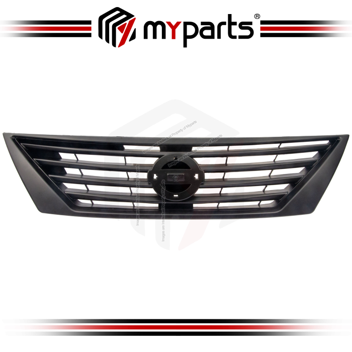 Myparts Fits Nissan Almera N17 Series 2012-2014 (Black) Front Radiator Main Grille Grill | 1 Unit