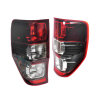 TYC Fits Ford Ranger PX Series UTE ( Wildtrak ) 2011-2022 | Taillight Tail Light Rear Lamp (Gloss Black) | Pair LH Left Hand + RH Right Hand