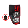 TYC Fits Ford Ranger PX Series UTE ( Wildtrak ) 2011-2022 | Taillight Tail Light Rear Lamp (Gloss Black) | LH LHS Left Hand (Passenger Side)