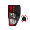 TYC Fits Ford Ranger PX Series UTE ( Wildtrak ) 2011-2022 | Taillight Tail Light Rear Lamp (Gloss Black) | RH RHS Right Hand (Driver Side)