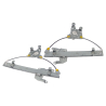 Door Window Regulator Rear (No Motor) (Set LH+RH)